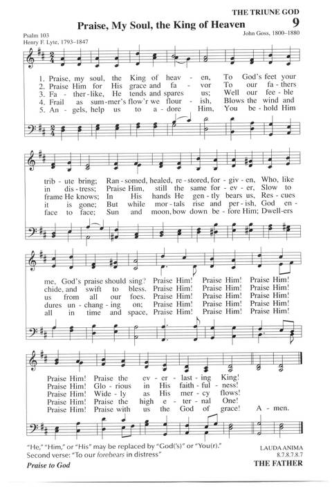 Hymns for a Pilgrim People: a congregational hymnal page 11
