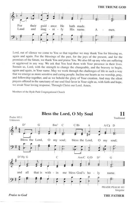 Hymns for a Pilgrim People: a congregational hymnal page 13