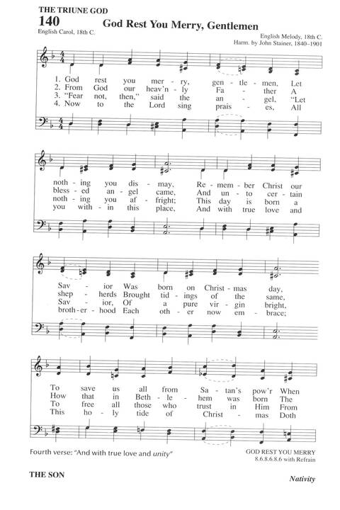 Hymns for a Pilgrim People: a congregational hymnal page 185