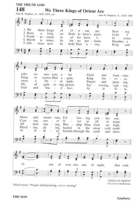 Hymns for a Pilgrim People: a congregational hymnal page 195