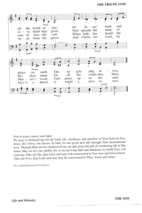Hymns for a Pilgrim People: a congregational hymnal page 216