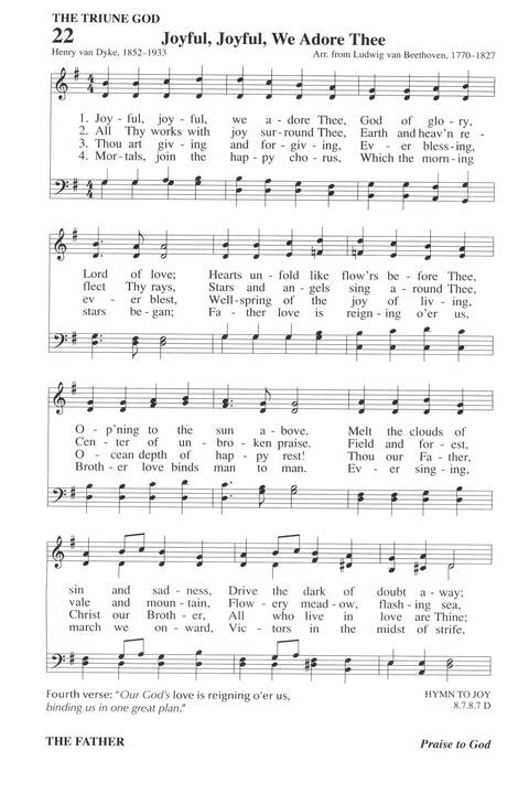 Hymns for a Pilgrim People: a congregational hymnal page 30