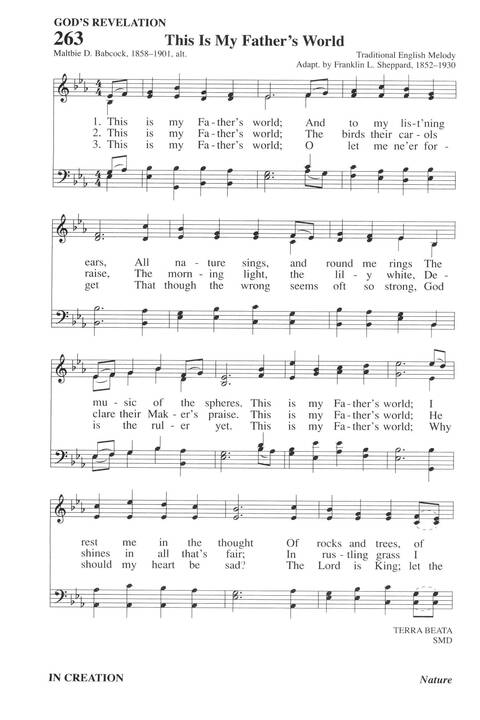 Hymns for a Pilgrim People: a congregational hymnal page 357