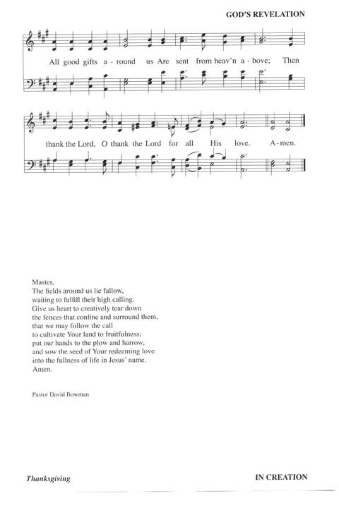 Hymns for a Pilgrim People: a congregational hymnal page 382
