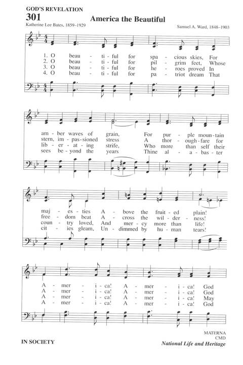 Hymns for a Pilgrim People: a congregational hymnal page 401
