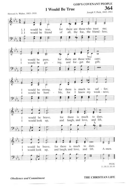 Hymns for a Pilgrim People: a congregational hymnal page 493