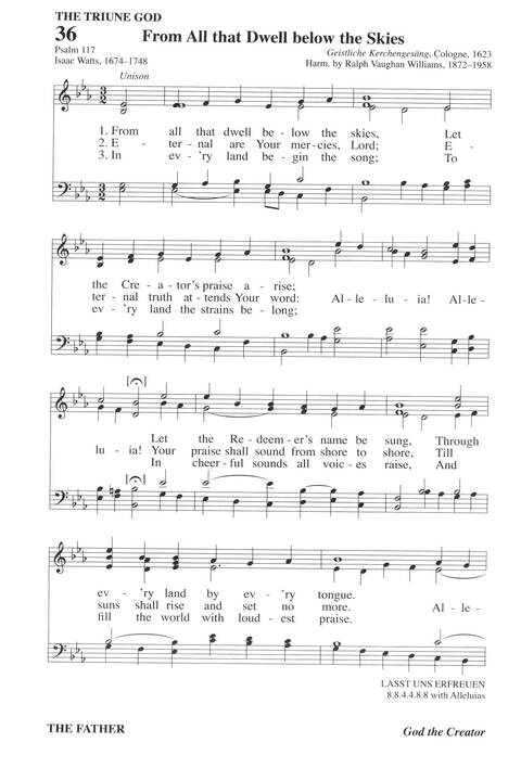 Hymns for a Pilgrim People: a congregational hymnal page 52