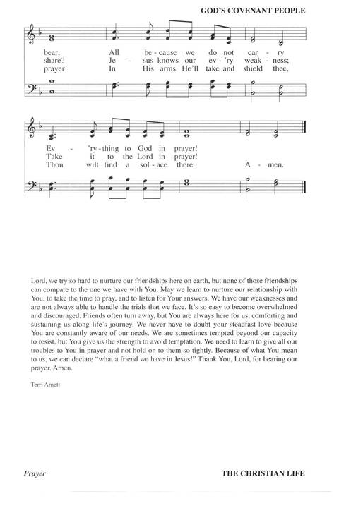 Hymns for a Pilgrim People: a congregational hymnal page 564