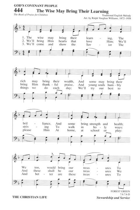 Hymns for a Pilgrim People: a congregational hymnal page 613