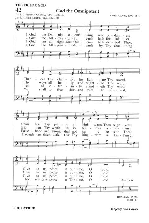 Hymns for a Pilgrim People: a congregational hymnal page 62