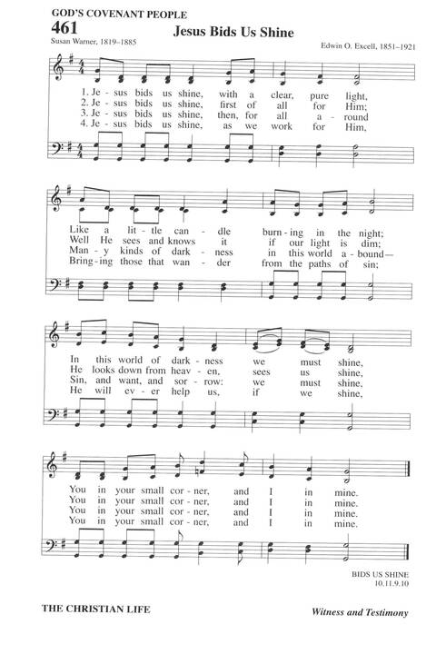 Hymns for a Pilgrim People: a congregational hymnal page 636