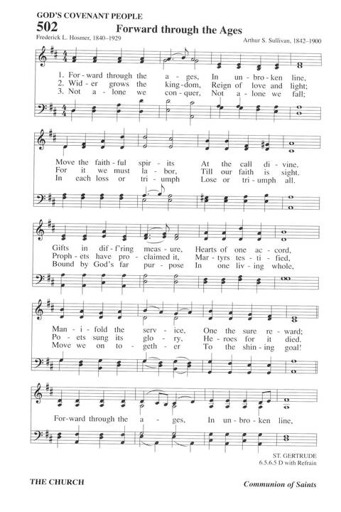 Hymns for a Pilgrim People: a congregational hymnal page 698