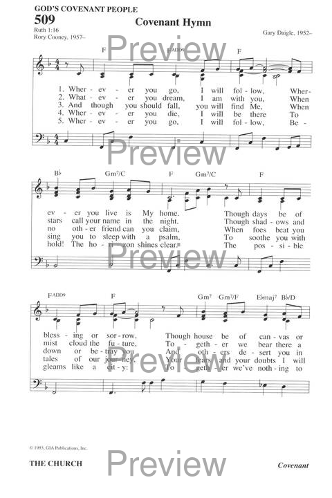Hymns for a Pilgrim People: a congregational hymnal page 708