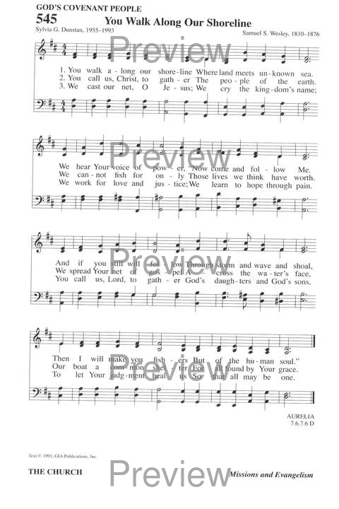 Hymns for a Pilgrim People: a congregational hymnal page 756