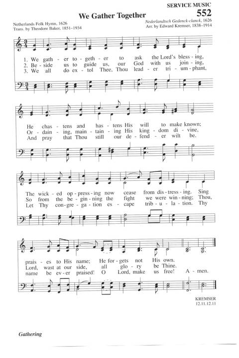 Hymns for a Pilgrim People: a congregational hymnal page 765