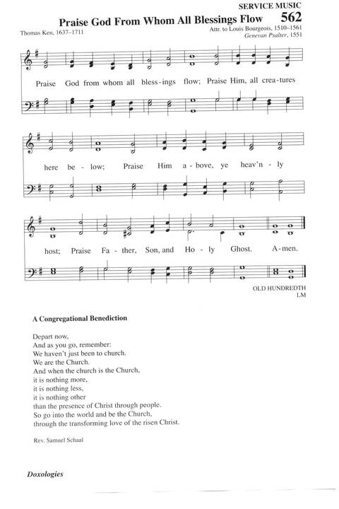 Hymns for a Pilgrim People: a congregational hymnal page 775