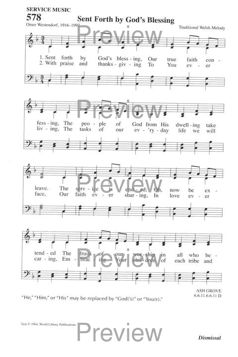 Hymns for a Pilgrim People: a congregational hymnal page 789