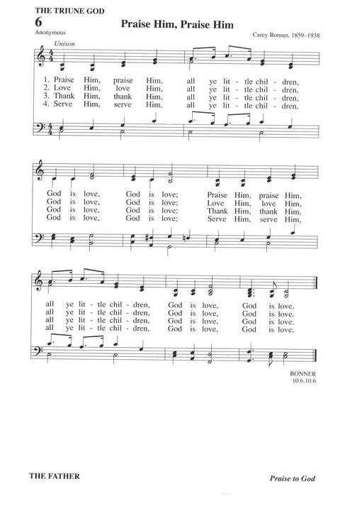 Hymns for a Pilgrim People: a congregational hymnal page 8