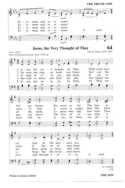 Hymns for a Pilgrim People: a congregational hymnal page 87