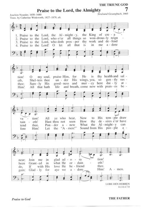 Hymns for a Pilgrim People: a congregational hymnal page 9