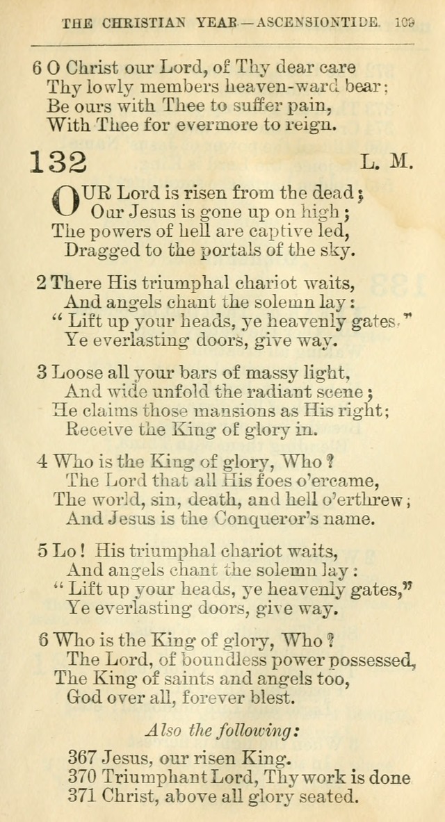 The Hymnal: revised and enlarged as adopted by the General Convention of the Protestant Episcopal Church in the United States of America in the year of our Lord 1892 page 126