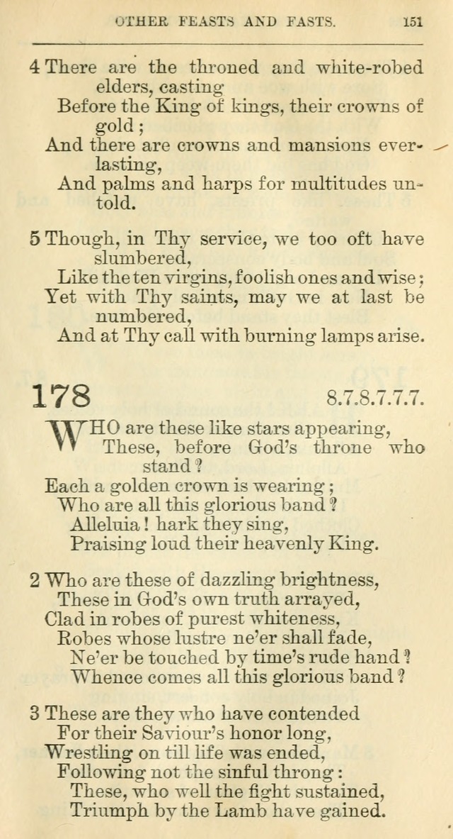 The Hymnal: revised and enlarged as adopted by the General Convention of the Protestant Episcopal Church in the United States of America in the year of our Lord 1892 page 168