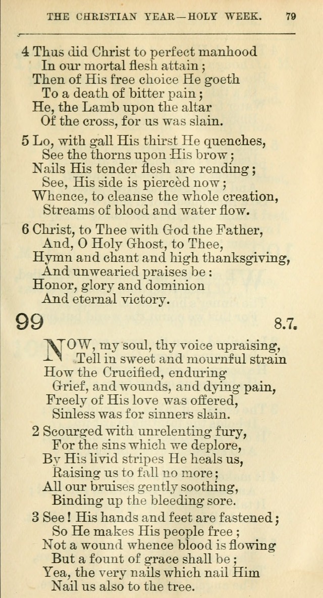 The Hymnal: revised and enlarged as adopted by the General Convention of the Protestant Episcopal Church in the United States of America in the year of our Lord 1892 page 96