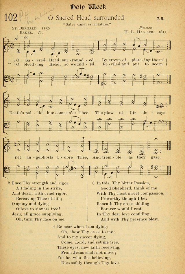 The Hymnal: revised and enlarged as adopted by the General Convention of the Protestant Episcopal Church in the United States of America in the of our Lord 1892..with music, as used in Trinity Church page 119