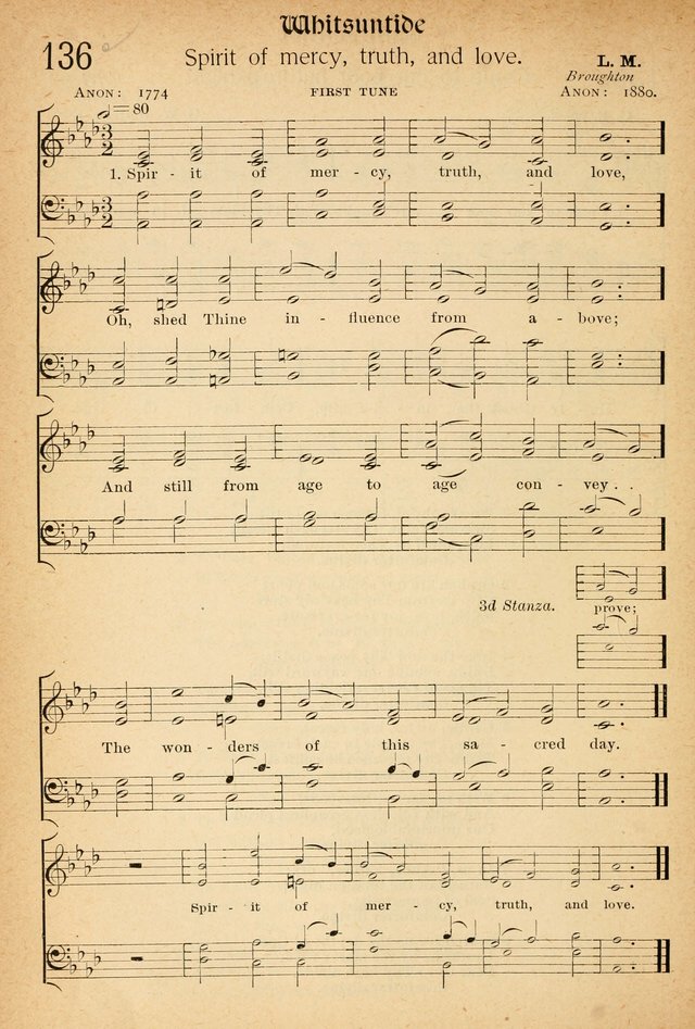 The Hymnal: revised and enlarged as adopted by the General Convention of the Protestant Episcopal Church in the United States of America in the of our Lord 1892..with music, as used in Trinity Church page 160