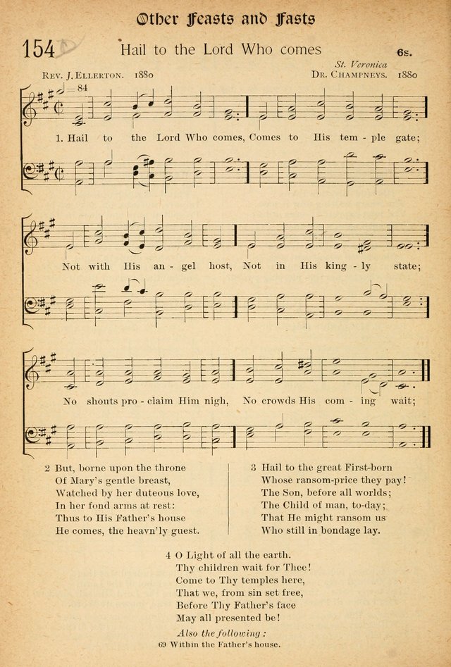 The Hymnal: revised and enlarged as adopted by the General Convention of the Protestant Episcopal Church in the United States of America in the of our Lord 1892..with music, as used in Trinity Church page 176