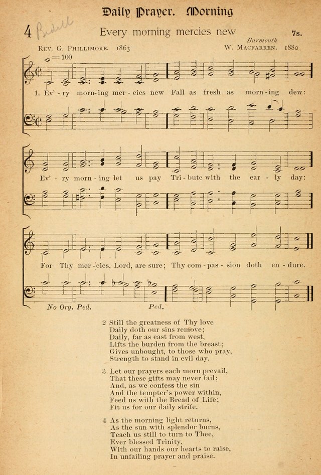 The Hymnal: revised and enlarged as adopted by the General Convention of the Protestant Episcopal Church in the United States of America in the of our Lord 1892..with music, as used in Trinity Church page 2