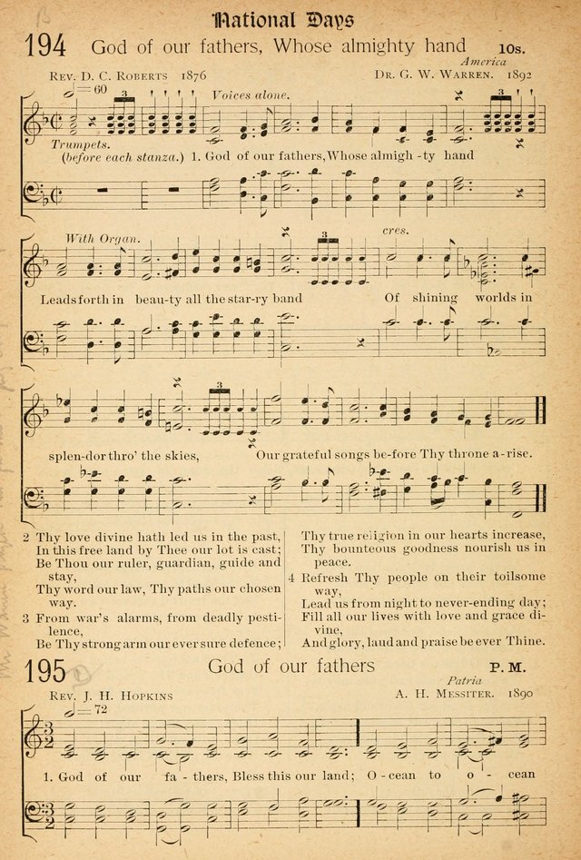 The Hymnal: revised and enlarged as adopted by the General Convention of the Protestant Episcopal Church in the United States of America in the of our Lord 1892..with music, as used in Trinity Church page 222