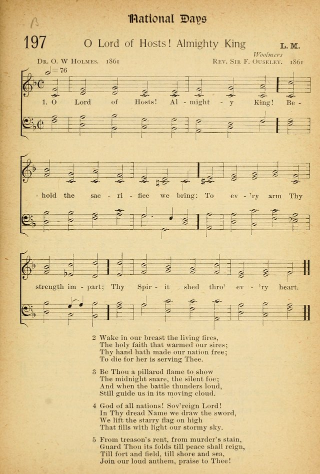 The Hymnal: revised and enlarged as adopted by the General Convention of the Protestant Episcopal Church in the United States of America in the of our Lord 1892..with music, as used in Trinity Church page 225