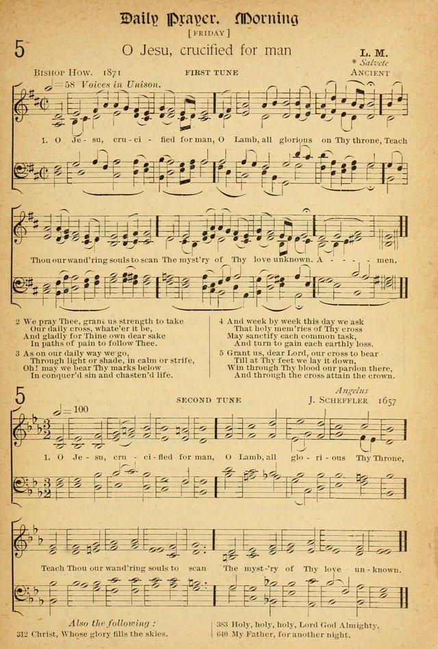 The Hymnal: revised and enlarged as adopted by the General Convention of the Protestant Episcopal Church in the United States of America in the of our Lord 1892..with music, as used in Trinity Church page 3