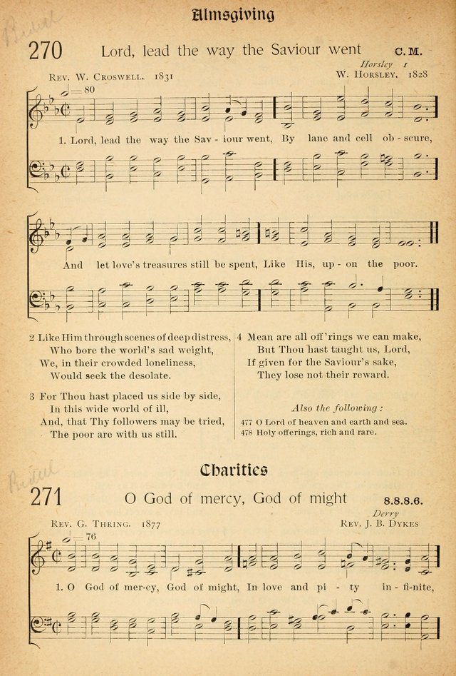The Hymnal: revised and enlarged as adopted by the General Convention of the Protestant Episcopal Church in the United States of America in the of our Lord 1892..with music, as used in Trinity Church page 308