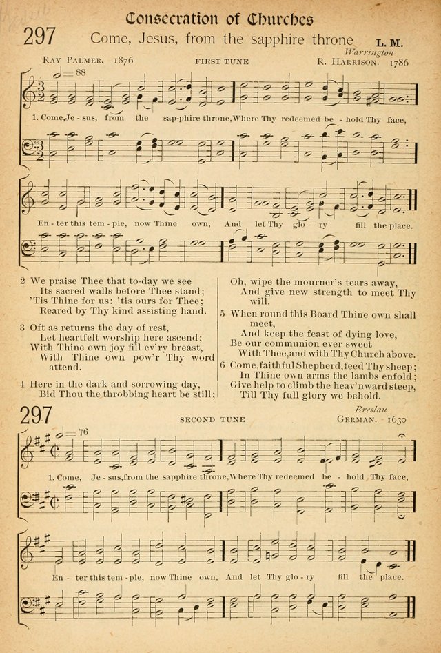 The Hymnal: revised and enlarged as adopted by the General Convention of the Protestant Episcopal Church in the United States of America in the of our Lord 1892..with music, as used in Trinity Church page 338