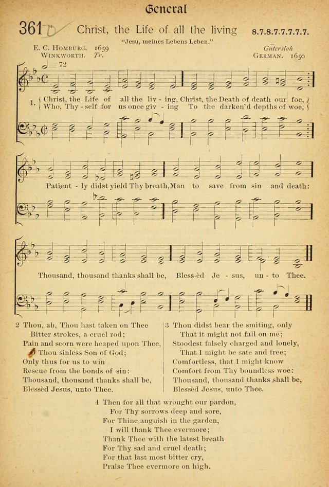 The Hymnal: revised and enlarged as adopted by the General Convention of the Protestant Episcopal Church in the United States of America in the of our Lord 1892..with music, as used in Trinity Church page 401