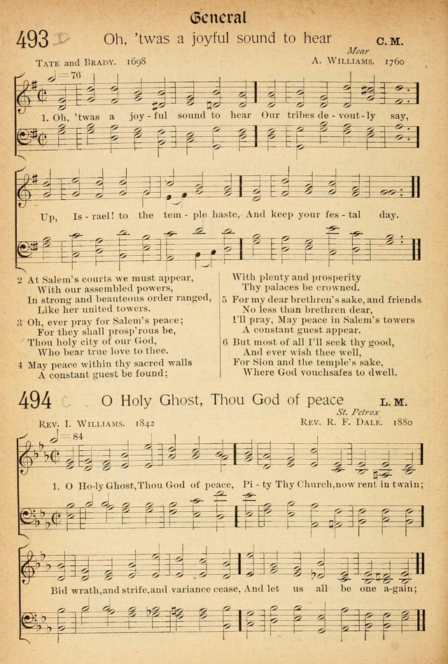 The Hymnal: revised and enlarged as adopted by the General Convention of the Protestant Episcopal Church in the United States of America in the of our Lord 1892..with music, as used in Trinity Church page 542