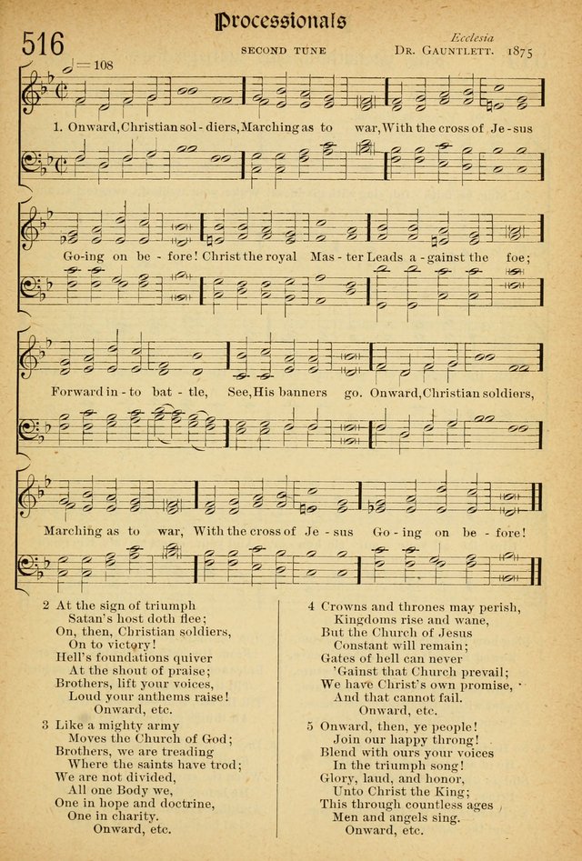 The Hymnal: revised and enlarged as adopted by the General Convention of the Protestant Episcopal Church in the United States of America in the of our Lord 1892..with music, as used in Trinity Church page 575