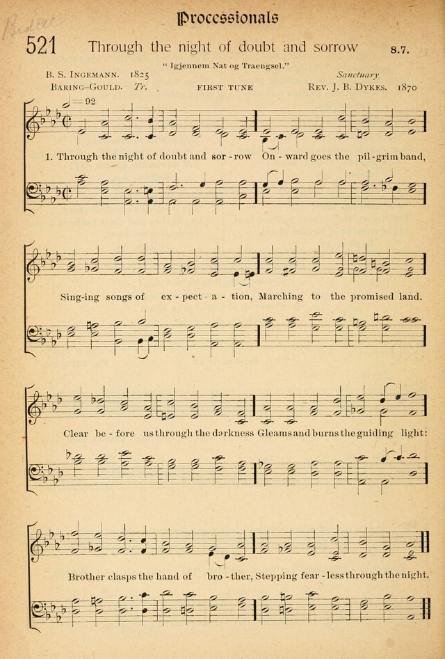 The Hymnal: revised and enlarged as adopted by the General Convention of the Protestant Episcopal Church in the United States of America in the of our Lord 1892..with music, as used in Trinity Church page 584