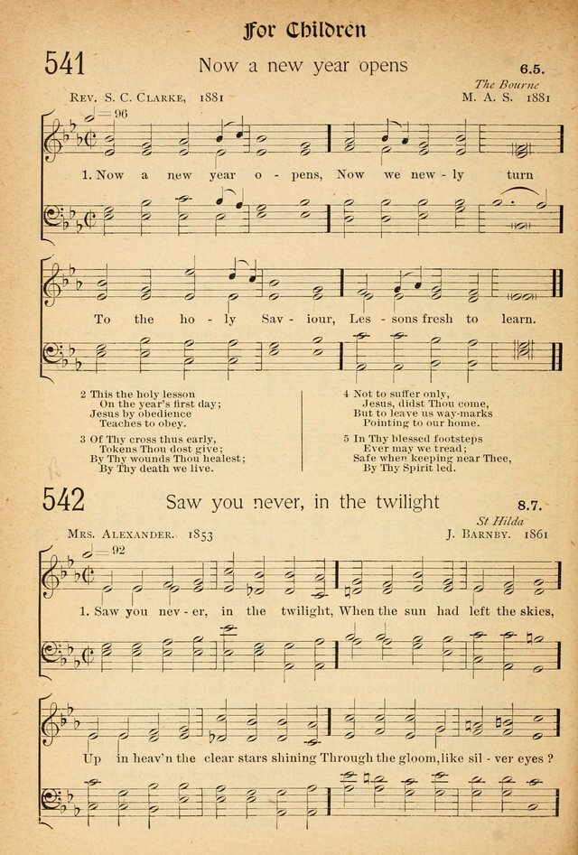 The Hymnal: revised and enlarged as adopted by the General Convention of the Protestant Episcopal Church in the United States of America in the of our Lord 1892..with music, as used in Trinity Church page 610