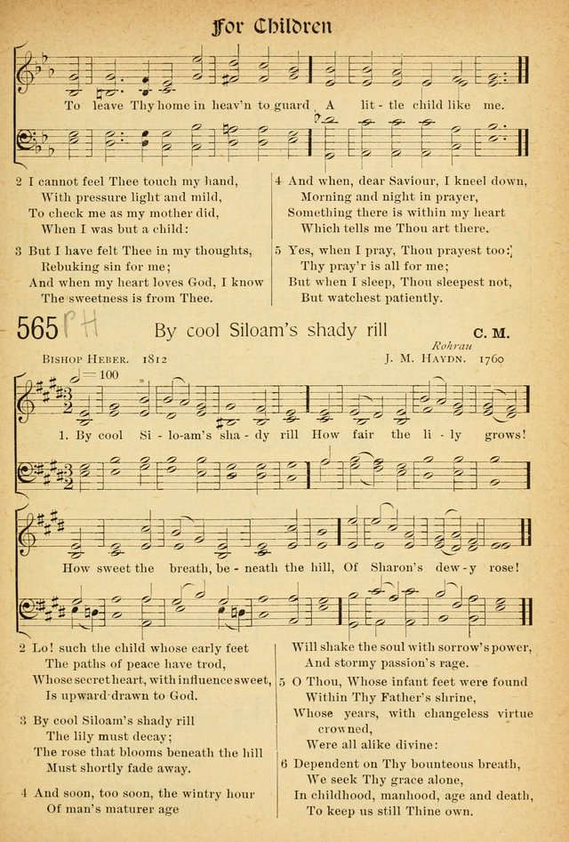 The Hymnal: revised and enlarged as adopted by the General Convention of the Protestant Episcopal Church in the United States of America in the of our Lord 1892..with music, as used in Trinity Church page 631