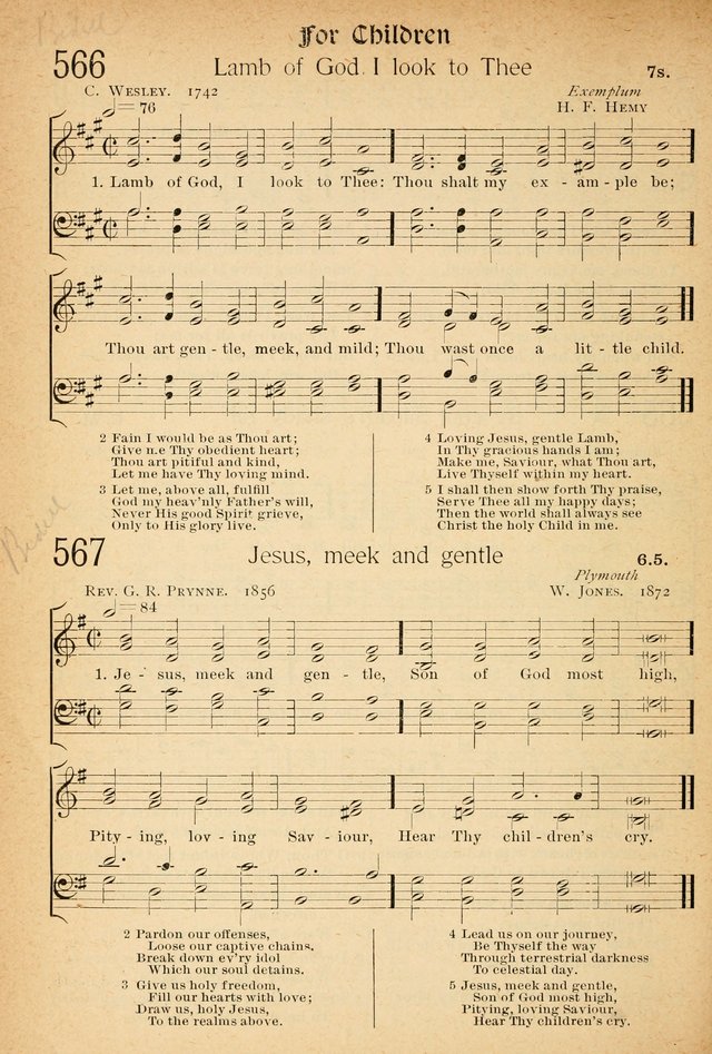 The Hymnal: revised and enlarged as adopted by the General Convention of the Protestant Episcopal Church in the United States of America in the of our Lord 1892..with music, as used in Trinity Church page 632
