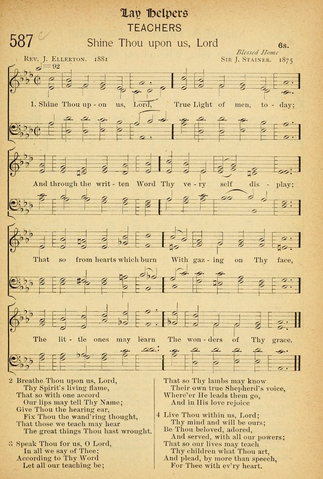 The Hymnal: revised and enlarged as adopted by the General Convention of the Protestant Episcopal Church in the United States of America in the of our Lord 1892..with music, as used in Trinity Church page 651