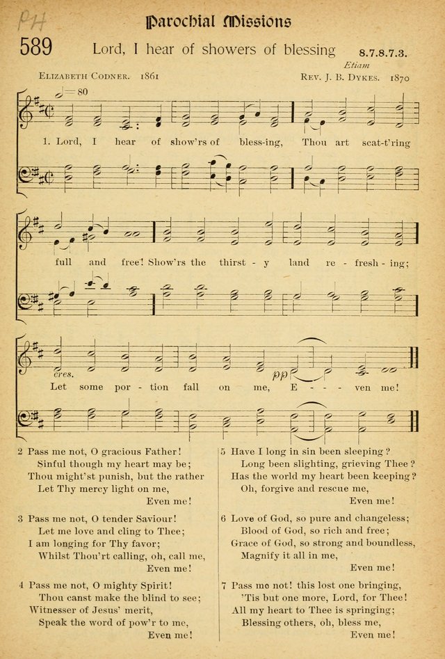The Hymnal: revised and enlarged as adopted by the General Convention of the Protestant Episcopal Church in the United States of America in the of our Lord 1892..with music, as used in Trinity Church page 653