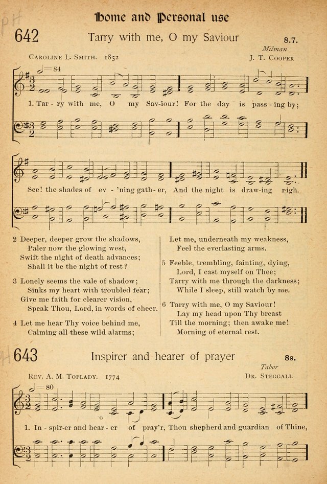 The Hymnal: revised and enlarged as adopted by the General Convention of the Protestant Episcopal Church in the United States of America in the of our Lord 1892..with music, as used in Trinity Church page 700
