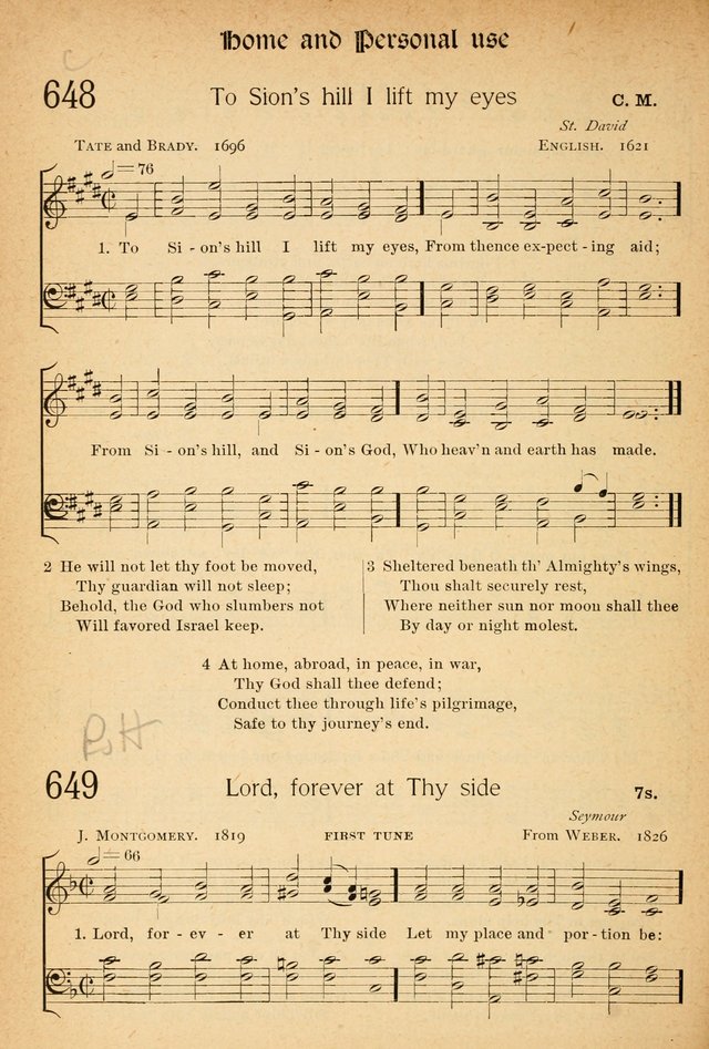 The Hymnal: revised and enlarged as adopted by the General Convention of the Protestant Episcopal Church in the United States of America in the of our Lord 1892..with music, as used in Trinity Church page 704