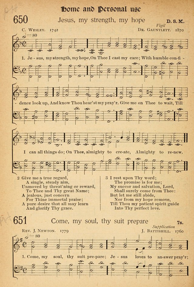The Hymnal: revised and enlarged as adopted by the General Convention of the Protestant Episcopal Church in the United States of America in the of our Lord 1892..with music, as used in Trinity Church page 706
