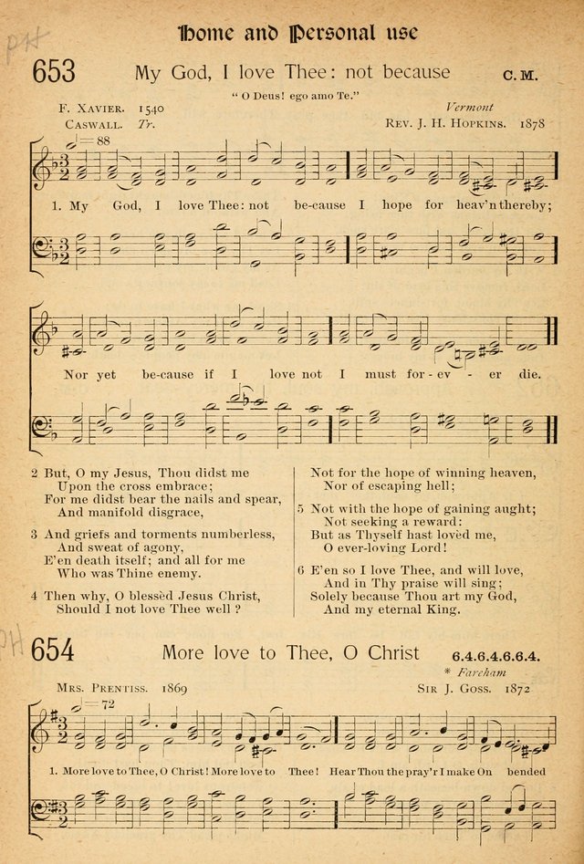 The Hymnal: revised and enlarged as adopted by the General Convention of the Protestant Episcopal Church in the United States of America in the of our Lord 1892..with music, as used in Trinity Church page 708