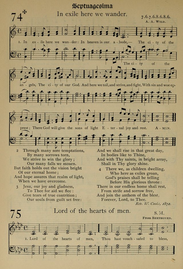 The Hymnal, Revised and Enlarged, as adopted by the General Convention of the Protestant Episcopal Church in the United States of America in the year of our Lord 1892 page 103